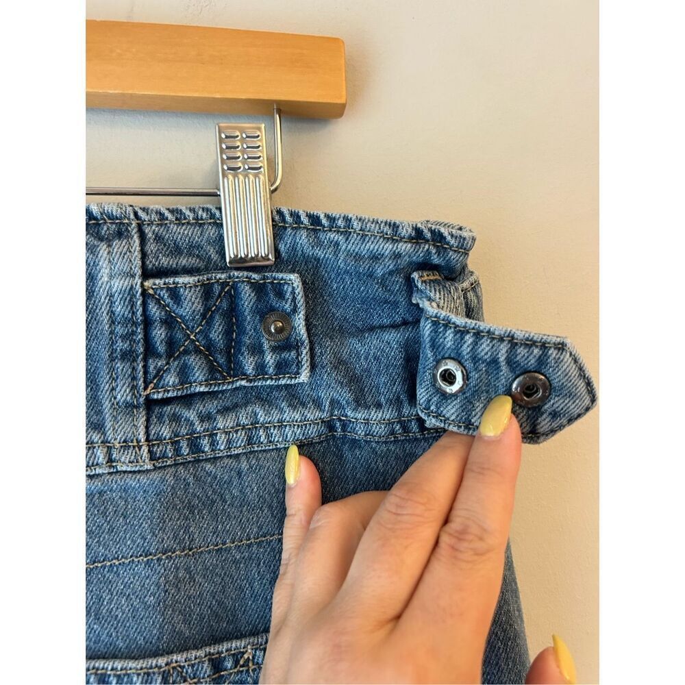 Care FP Super Sweeper Button Fly Wide-Leg Flood Jeans sz M - Picture 11 of 11